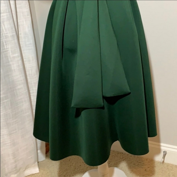 ASOS green fallen shoulder midi dress 6 cy - Picture 10 of 11